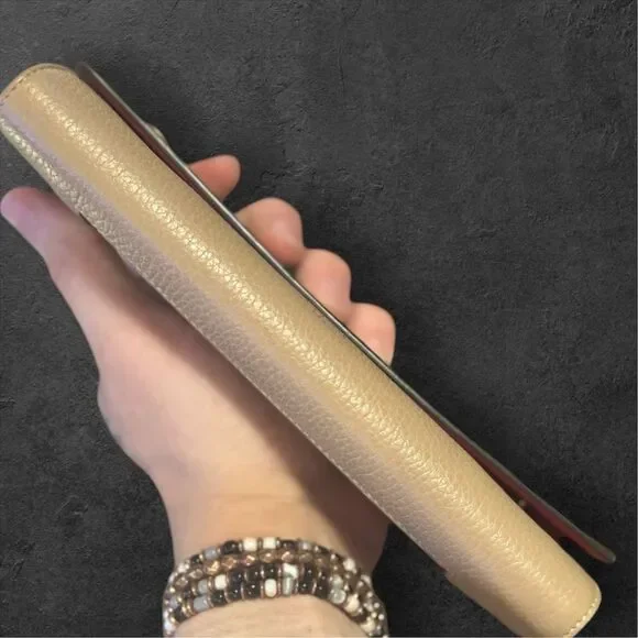 Céline Paris Beige Leather Wallet Chain Shoulder Bag - Picture 14 of 17